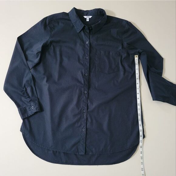 Women's Sonoma Goods For Life® Essential Everyday Black Button-Down Shirt - Picture 5 of 14